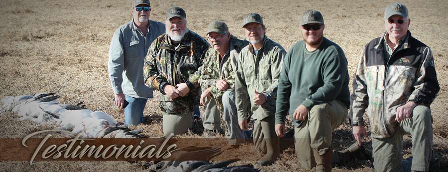 Lights Out Waterfowl - Testimonials Lights Out Waterfowl - Testimonials